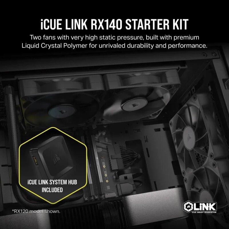 CORSAIR RX Series; iCUE LINK RX140; 140mm Fan; Dual Pack (CO-9051012-WW)_12
