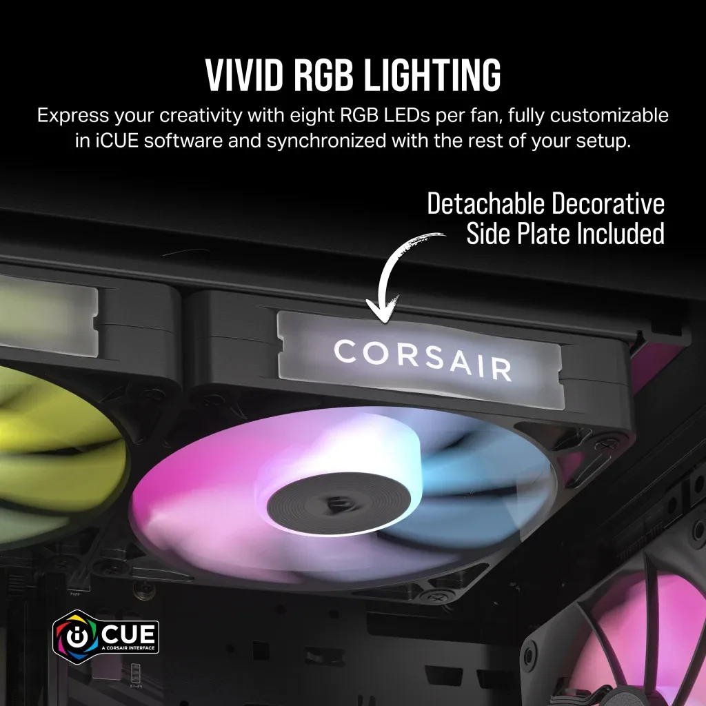 Corsair RX RGB Series; iCUE LINK RX120 RGB; 120mm Fan; Triple Pack (CO-9051018-WW)