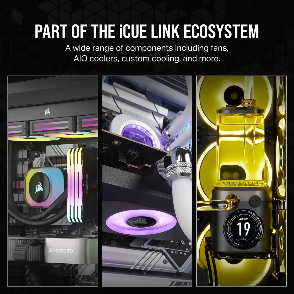 Corsair RX RGB Series; iCUE LINK RX120 RGB White; 120mm Fan; Single Pack (CO-9051021-WW)
