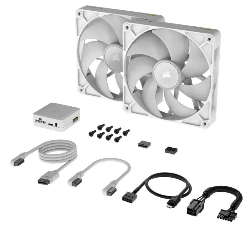 CORSAIR RX Series; iCUE LINK RX140; 140mm Fan; Dual Pack - White. (CO-9051024-WW)_3