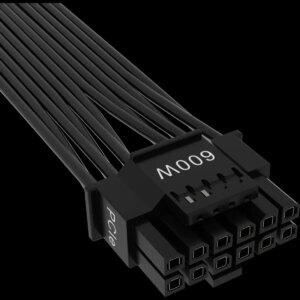 Corsair Premium Individually Sleeved 12+4pin PCIe Gen 5 12VHPWR 600W cable; Type 4; Black. (CP-8920284)