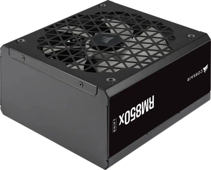 Corsair RM850x Shift—850 Watt 80 PLUS Gold;10yr Warranty. ATX (1); EPS (2); PCI-E (4);12VHPWR (1); PATA (8);SATA (12) (CP-9020252-WW)_1