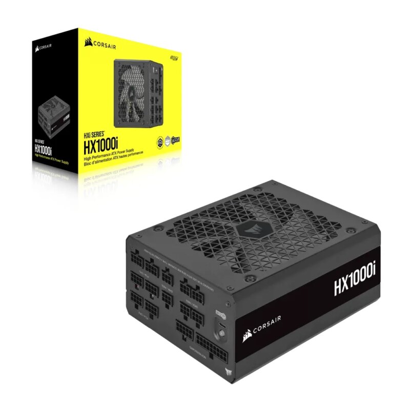 Corsair HX1000i — 1000 Watt 80 PLUS® Platinum; 10yr Warranty;ATX(1);EPS (3);PCI-E (4);4-Pin Peripheral (8);SATA (8);12VHPWR (1) (CP-9020259-WW)_2