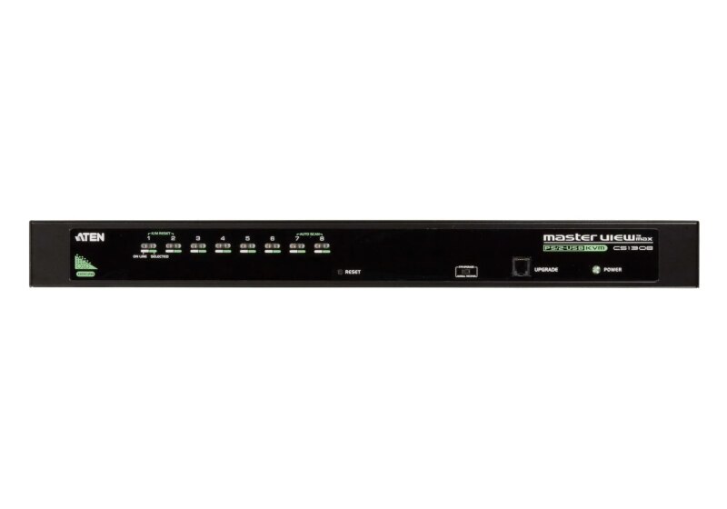 ATEN 8-Port PS/2-USB  VGA KVM Switch /Cascade/W/(US/EU/OUT) ADP. ATEN (CS1308)_1