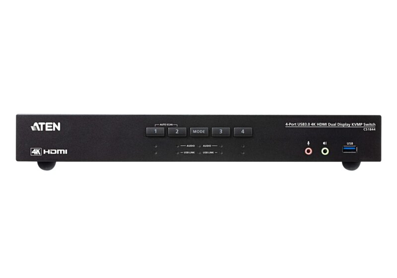 4-Port USB 3.0 4K HDMI Dual Display KVMP™ Switch HDMI 2.0 standard and supports up to 4K DCI (4096 x 2160 @ 60Hz) (CS1844)_2