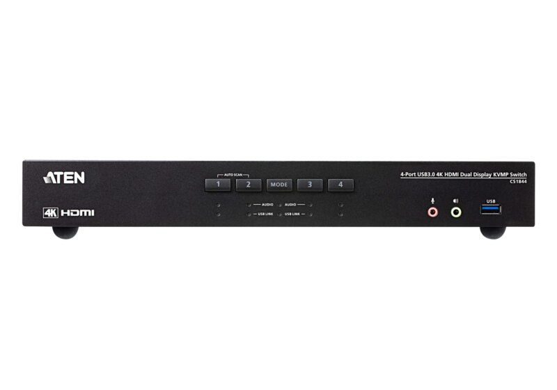 4-Port USB 3.0 4K HDMI Dual Display KVMP™ Switch HDMI 2.0 standard and supports up to 4K DCI (4096 x 2160 @ 60Hz) (CS1844)_3