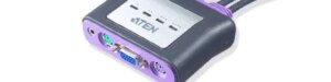 ATEN 4-Port PS2 VGA Cable-Built-in KVM with Audio support (CS64A)