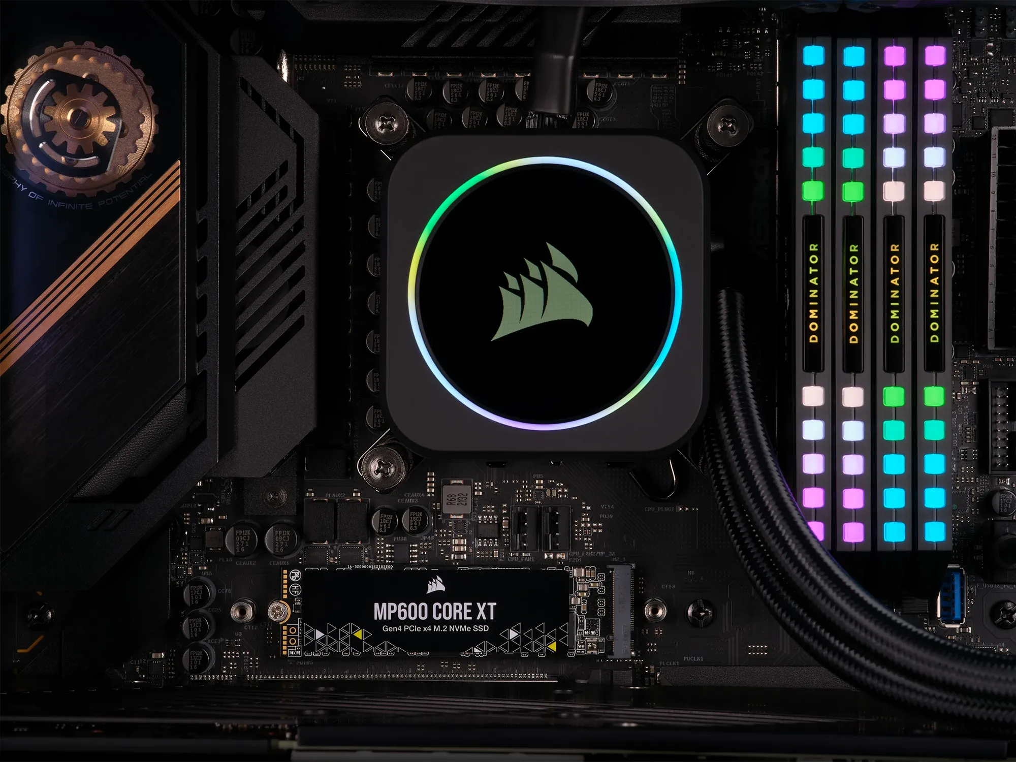 Corsair MP600 CORE XT 1TB NVMe PCIe M.2 SSD; Read Up To 5900MB/s; Write up to 5000MB/s. (CSSD-F1000GBMP600CXTR2)