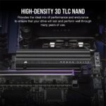 Corsair MP600 ELITE 2TB Gen4 PCIe x4 NVMe M.2 SSD with heatsink; Read Up To 7000MB/s; Write up to 6500MB/s (CSSD-F2000GBMP600EHS)