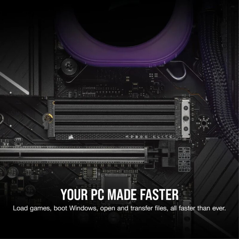 Corsair MP600 ELITE 2TB Gen4 PCIe x4 NVMe M.2 SSD with heatsink; Read Up To 7000MB/s; Write up to 6500MB/s (CSSD-F2000GBMP600EHS)_4