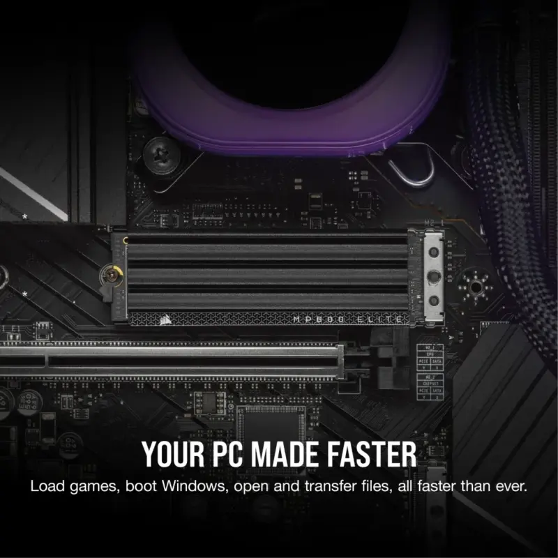 Corsair MP600 ELITE 2TB Gen4 PCIe x4 NVMe M.2 SSD with heatsink; Read Up To 7000MB/s; Write up to 6500MB/s (CSSD-F2000GBMP600EHS)_5