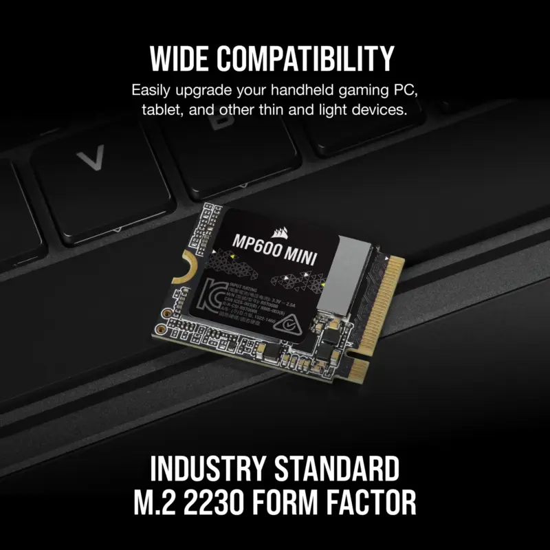 Corsair MP600 MINI 2TB M.2 NVMe PCIe Gen. 4 x4 SSD; Read Up To 7000MB/s; Write up to 6200MB/s (CSSD-F2000GBMP600MNR2)_2