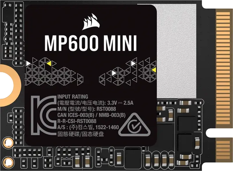 Corsair MP600 MINI 2TB M.2 NVMe PCIe Gen. 4 x4 SSD; Read Up To 7000MB/s; Write up to 6200MB/s (CSSD-F2000GBMP600MNR2)_5
