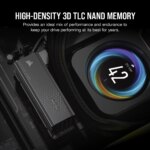 Corsair MP700 PRO 2TB M.2 NVMe PCIe Gen. 5 x4 SSD with Cooler; Read Up To 12 400MB/s; Write up to 11 800MB/s (CSSD-F2000GBMP700PRO)_4