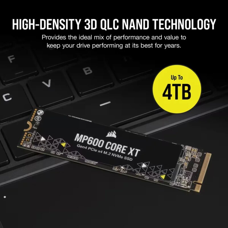 Corsair MP600 CORE XT 4TB NVMe PCIe M.2 SSD; Read Up To 5000MB/s; Write up to 4400MB/s (CSSD-F4000GBMP600CXT)_12