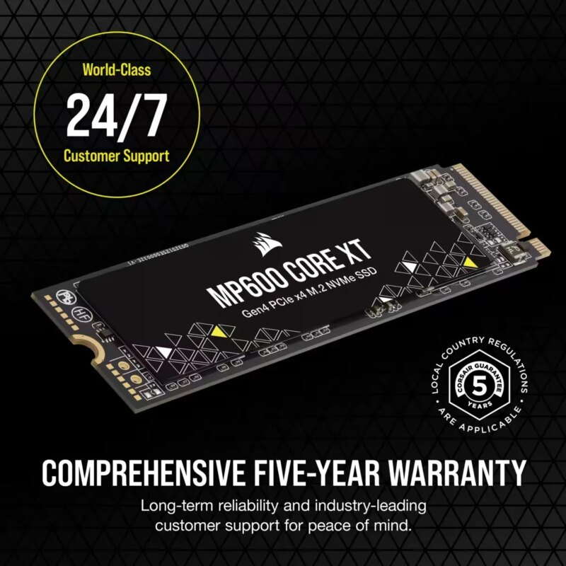 Corsair MP600 CORE XT 4TB NVMe PCIe M.2 SSD; Read Up To 5000MB/s; Write up to 4400MB/s (CSSD-F4000GBMP600CXT) - Image 27