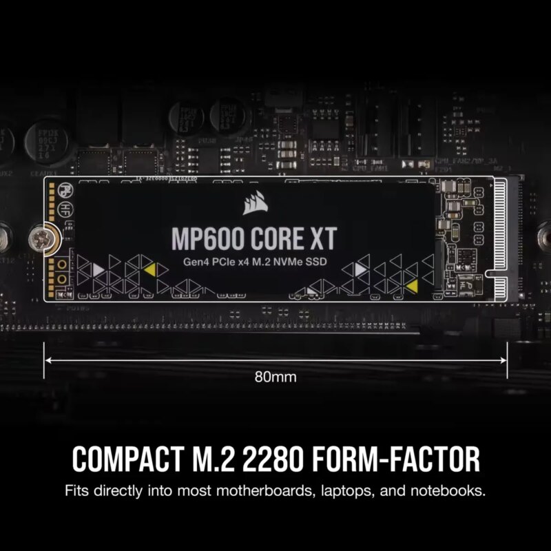 Corsair MP600 CORE XT 4TB NVMe PCIe M.2 SSD; Read Up To 5000MB/s; Write up to 4400MB/s (CSSD-F4000GBMP600CXT)_8