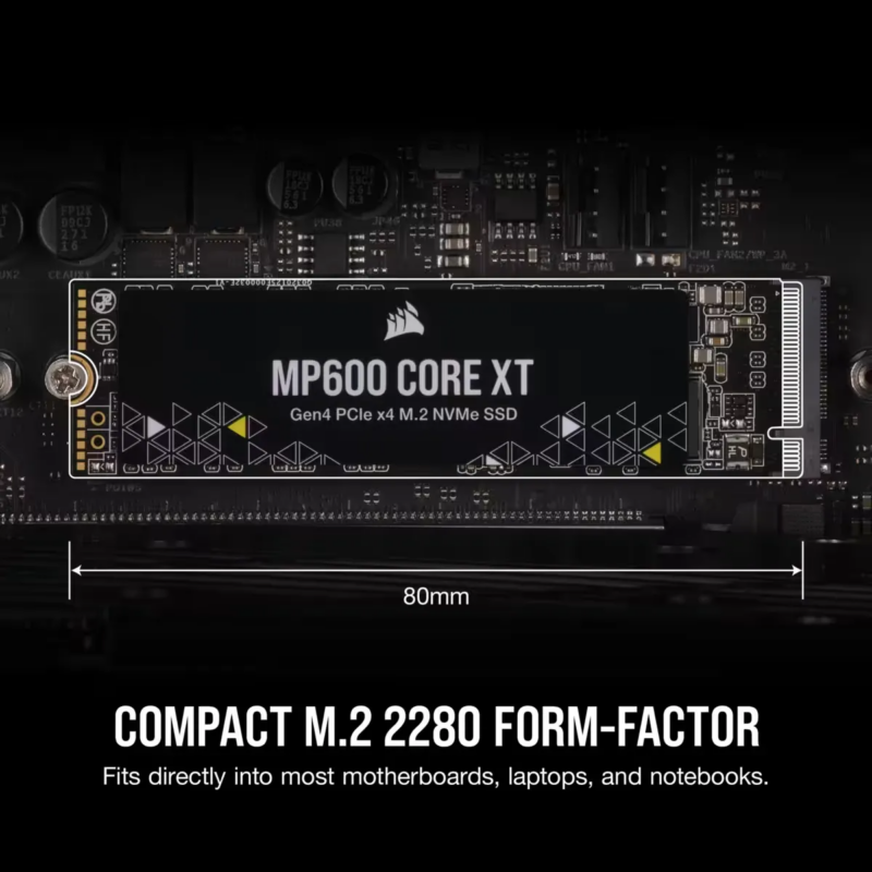Corsair MP600 CORE XT 4TB NVMe PCIe M.2 SSD; Read Up To 5000MB/s; Write up to 4400MB/s (CSSD-F4000GBMP600CXT)_9