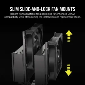 Corsair A115 High-Performance Dual Fan Tower CPU Air Cooler (CT-9010011-WW)