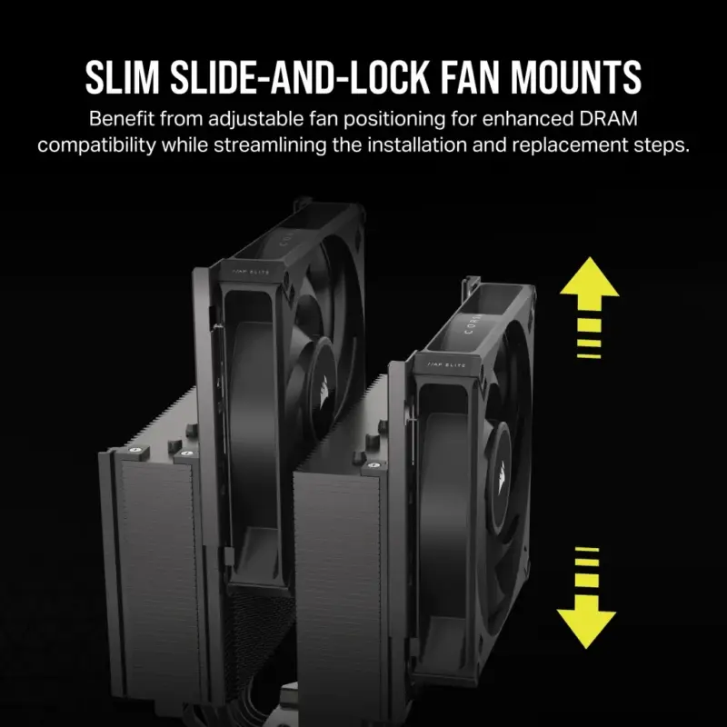 Corsair A115 High-Performance Dual Fan Tower CPU Air Cooler (CT-9010011-WW)