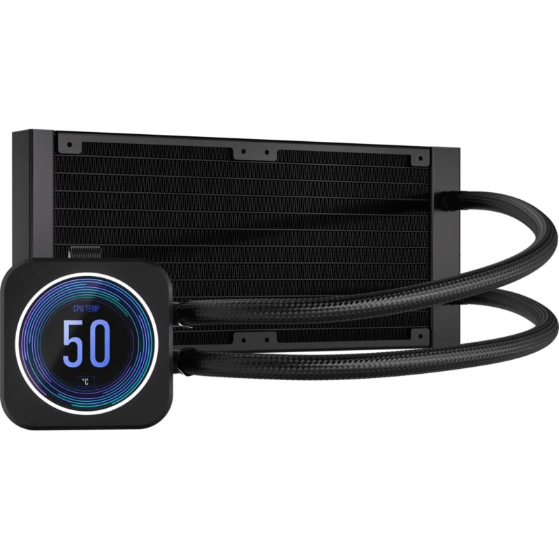 Corsair iCUE H100i ELITE LCD XT 240mm Liquid CPU Cooler AMD: AM5; AM3/4; sTRX4; sTR5 | Intel LGA: 1700/1851; 115X; 1200; 2011 (CW-9060074-WW)_10