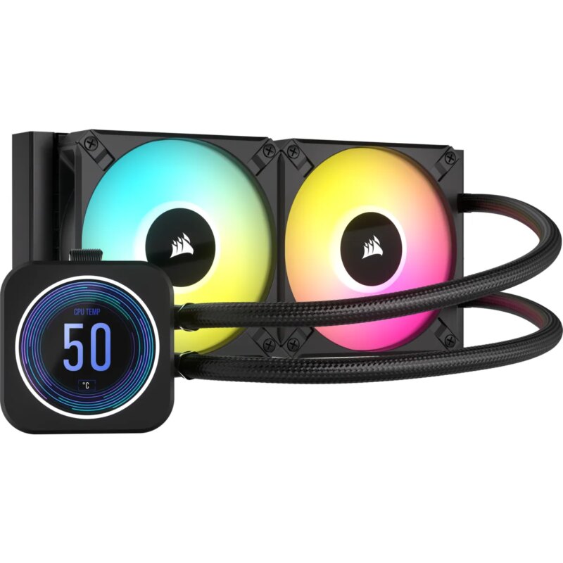 Corsair iCUE H100i ELITE LCD XT 240mm Liquid CPU Cooler AMD: AM5; AM3/4; sTRX4; sTR5 | Intel LGA: 1700/1851; 115X; 1200; 2011 (CW-9060074-WW)_12