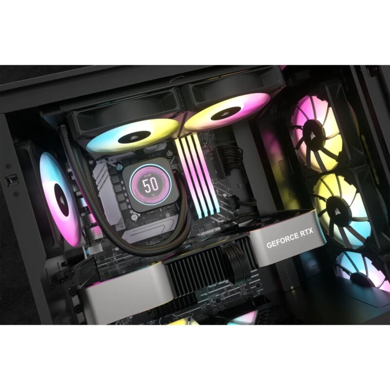 Corsair iCUE H100i ELITE LCD XT 240mm Liquid CPU Cooler AMD: AM5; AM3/4; sTRX4; sTR5 | Intel LGA: 1700/1851; 115X; 1200; 2011 (CW-9060074-WW)_4