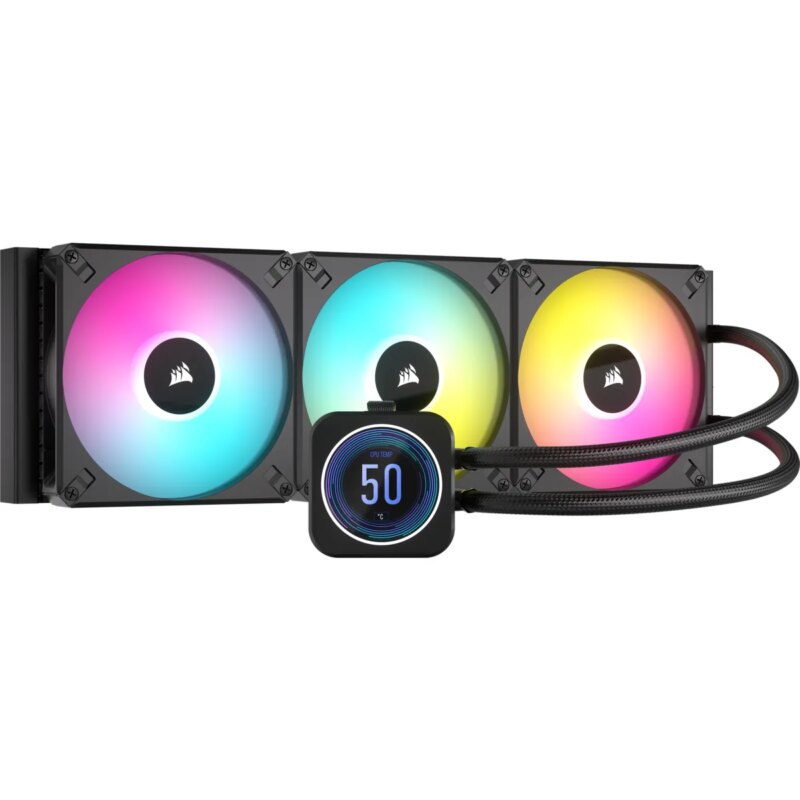 Corsair iCUE H170i ELITE LCD XT 420mm Liquid CPU Cooler AMD: AM5; AM3/4; sTRX4; sTR5 | Intel LGA: 1700/1851; 115X; 1200; 2011 (CW-9060076-WW)_5