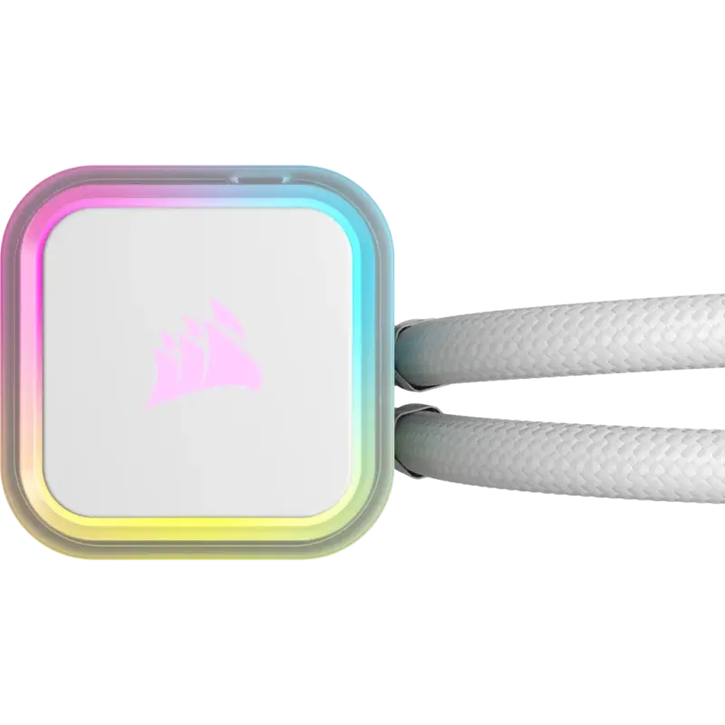 Corsair iCUE H100i ELITE RGB 240mm Liquid CPU Cooler - White AMD: AM5; AM4; sTRX4; sTR5 | Intel LGA: 1700/1851; 1200; 115X; 2066 (CW-9060078-WW)_5