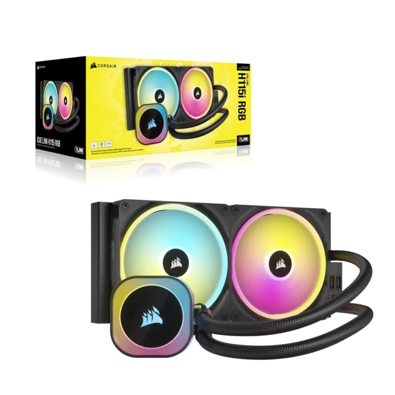 Corsair iCUE LINK H115i RGB Liquid CPU Cooler - QX140 RGB Fans - 280mm Radiator - Fits Intel® LGA 1700; AMD® AM5 - Hub included (CW-9061002-WW) - Image 33