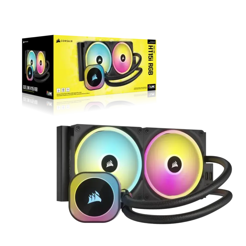 Corsair iCUE LINK H115i RGB Liquid CPU Cooler - QX140 RGB Fans - 280mm Radiator - Fits Intel® LGA 1700; AMD® AM5 - Hub included (CW-9061002-WW) - Image 34