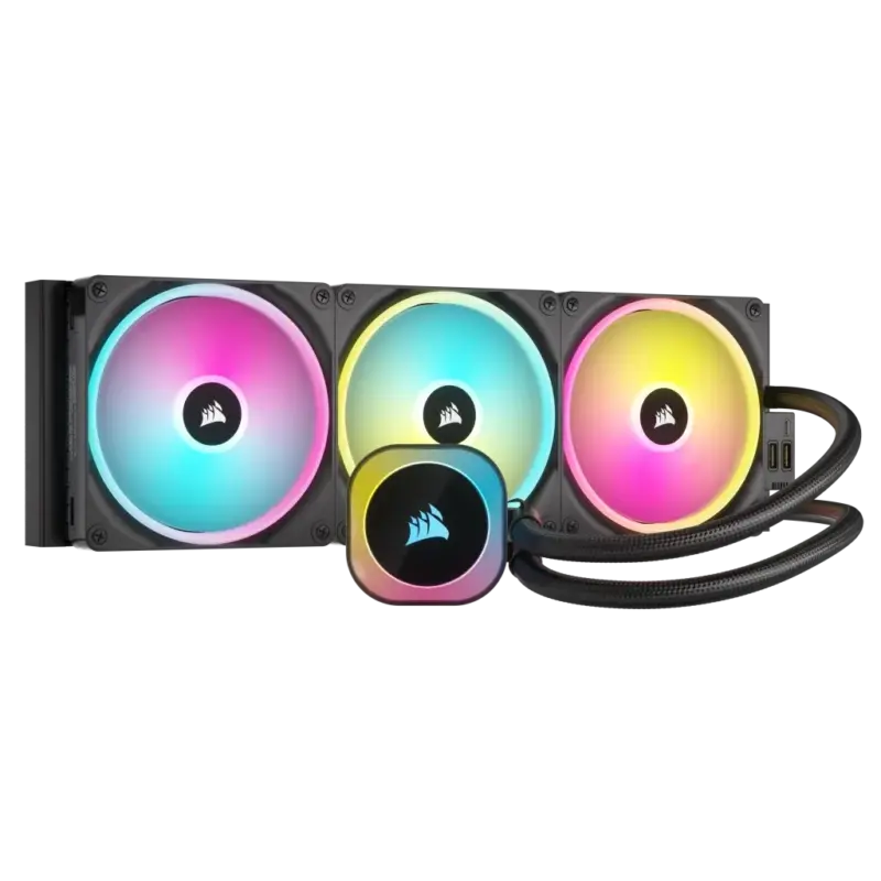 Corsair iCUE LINK H170i RGB Liquid CPU Cooler - QX140 RGB Fans - 420mm Radiator - Fits Intel® LGA 1700; AMD® AM5 - Hub Included (CW-9061004-WW)_1