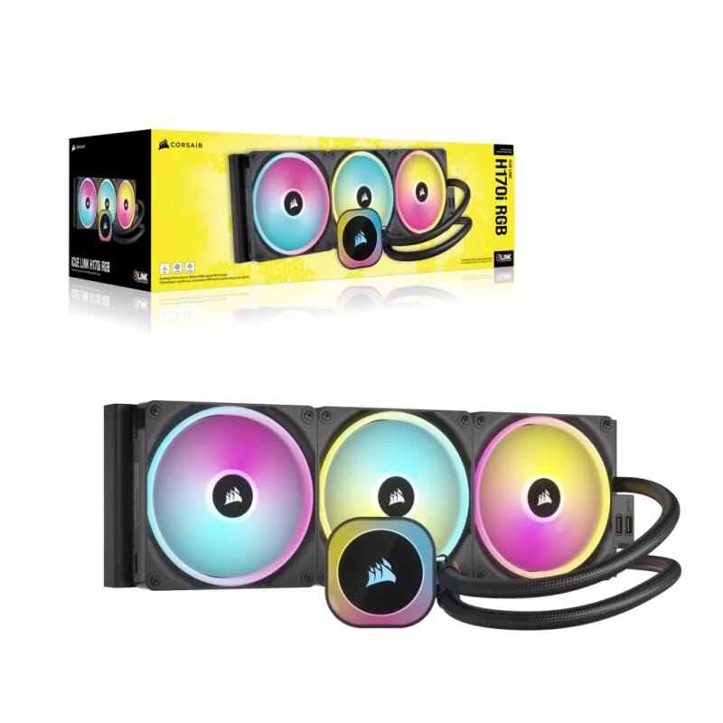Corsair iCUE LINK H170i RGB Liquid CPU Cooler - QX140 RGB Fans - 420mm Radiator - Fits Intel® LGA 1700; AMD® AM5 - Hub Included (CW-9061004-WW) - Image 33