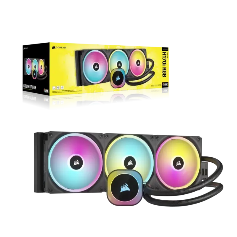 Corsair iCUE LINK H170i RGB Liquid CPU Cooler - QX140 RGB Fans - 420mm Radiator - Fits Intel® LGA 1700; AMD® AM5 - Hub Included (CW-9061004-WW) - Image 34