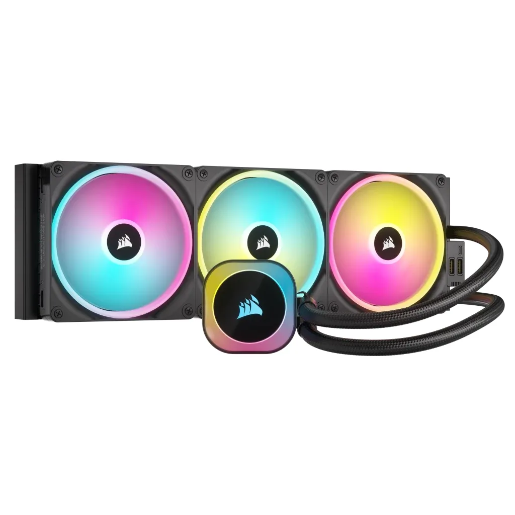 Corsair iCUE LINK H170i RGB Liquid CPU Cooler - QX140 RGB Fans - 420mm Radiator - Fits Intel® LGA 1700; AMD® AM5 - Hub Included (CW-9061004-WW)