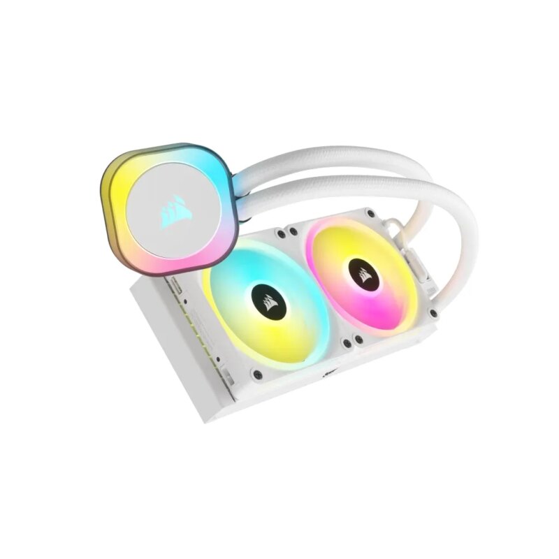 Corsair iCUE LINK H100i RGB Liquid CPU Cooler - QX120 RGB Fans - White - 240mm Radiator - Fits Intel® LGA 1700; AMD® AM5 - Hub I (CW-9061005-WW) - Image 25