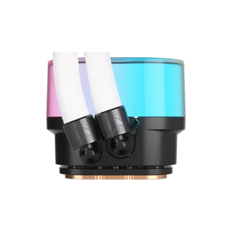 Corsair iCUE LINK H100i RGB Liquid CPU Cooler - QX120 RGB Fans - White - 240mm Radiator - Fits Intel® LGA 1700; AMD® AM5 - Hub I (CW-9061005-WW)_3