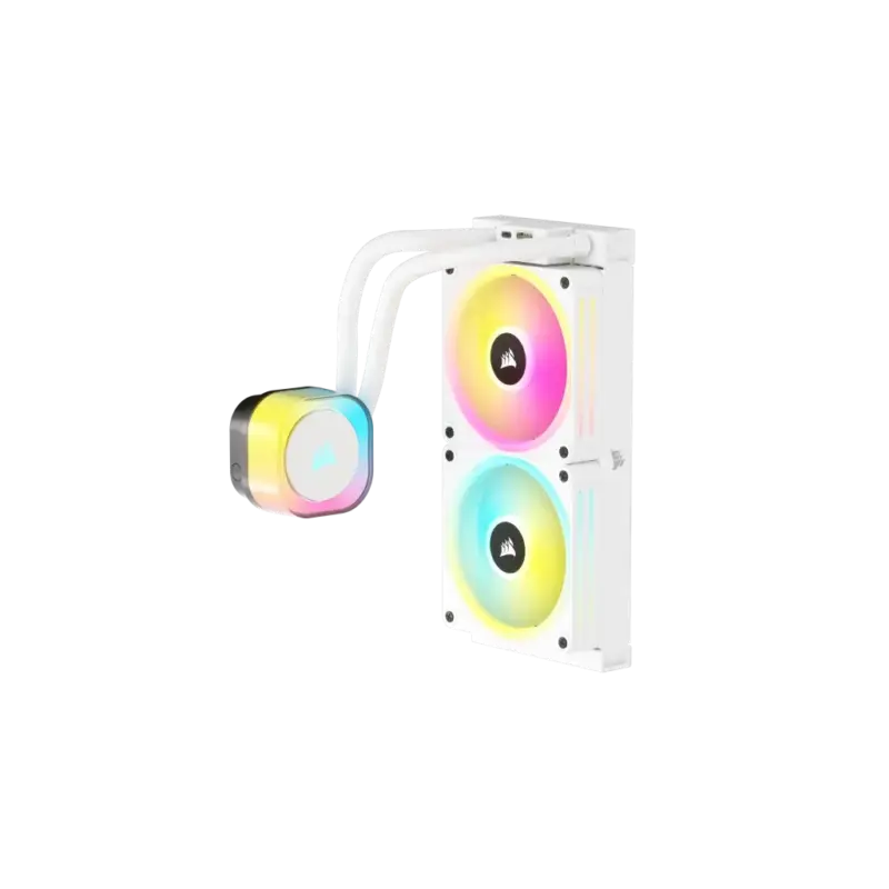 Corsair iCUE LINK H100i RGB Liquid CPU Cooler - QX120 RGB Fans - White - 240mm Radiator - Fits Intel® LGA 1700; AMD® AM5 - Hub I (CW-9061005-WW)_7