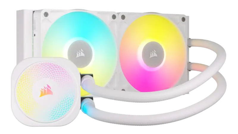Corsair iCUE LINK TITAN 240 RX RGB Liquid CPU Cooler - White – RX120 RGB Fans – Fits Intel® LGA 1851/1700; AMD® AM5/AM4. (CW-9061020-WW)_2