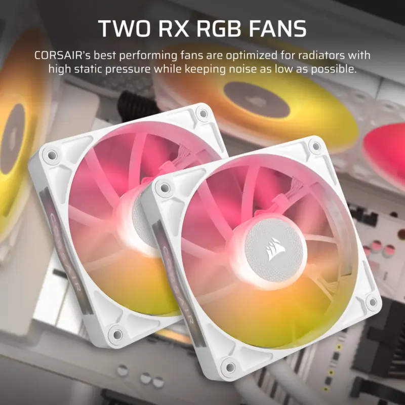 Corsair iCUE LINK TITAN 240 RX RGB Liquid CPU Cooler - White – RX120 RGB Fans – Fits Intel® LGA 1851/1700; AMD® AM5/AM4. (CW-9061020-WW)_6