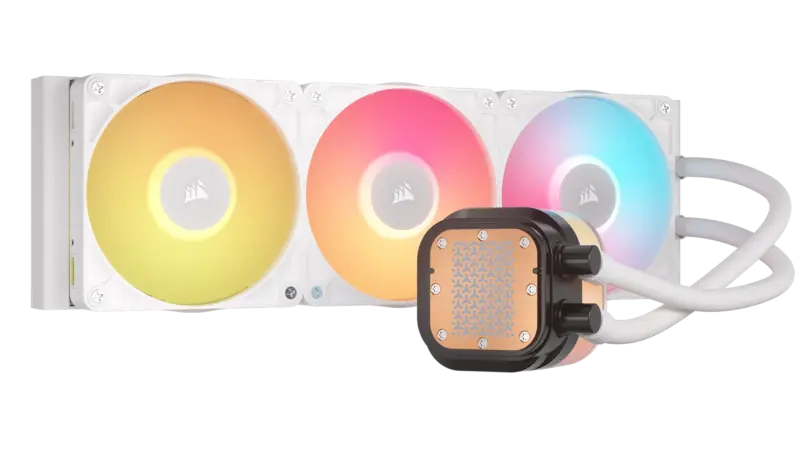 Corsair iCUE LINK TITAN 240 RX LCD Liquid CPU Cooler - White – RX120 RGB Fans – Fits Intel® LGA 1851/1700; AMD® AM5/AM4. (CW-9061025-WW)_1