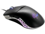 Ducky Mouse Feather Black and White - Huano Blue switches; PixArt sensor; 16000 DPI. (DMFE20O-OAZPA7G)