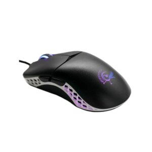 Ducky Mouse Feather Black and White - Omron D2FC-F-K 60M switches; PixArt sensor; 16000 DPI. (DMFE20O-OAZPA7V)