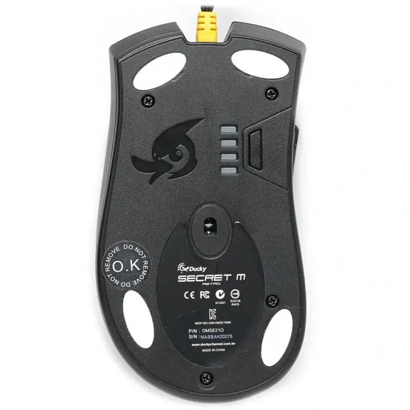 Ducky Mouse Secret M Retro PBT body mouse - PixArt sensor; Omron switches; 16000 DPI. (DMSE21O-OPAPA5V)