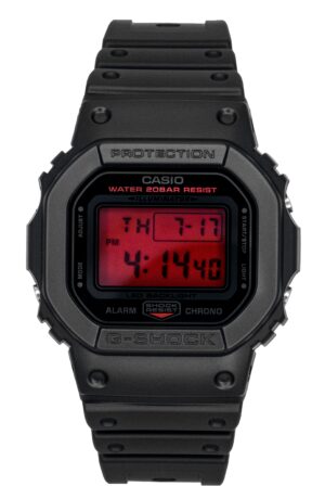 Casio Origin Digital Resin Strap Quartz DW-5600BBR-1 200M Men's Watch