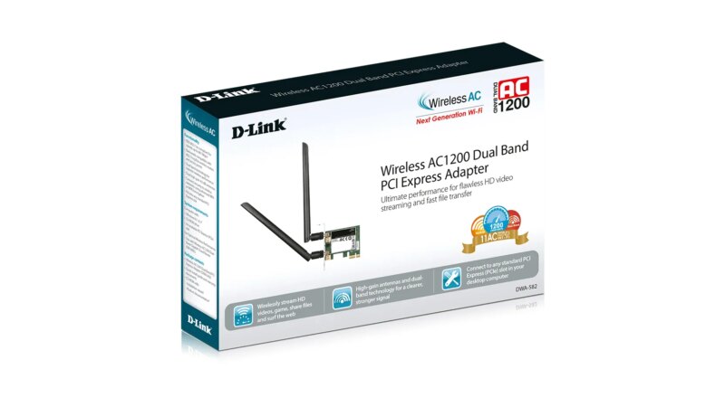 D-Link Wireless AC1300 Dual Band PCI Express Adapter (DWA-582)_2