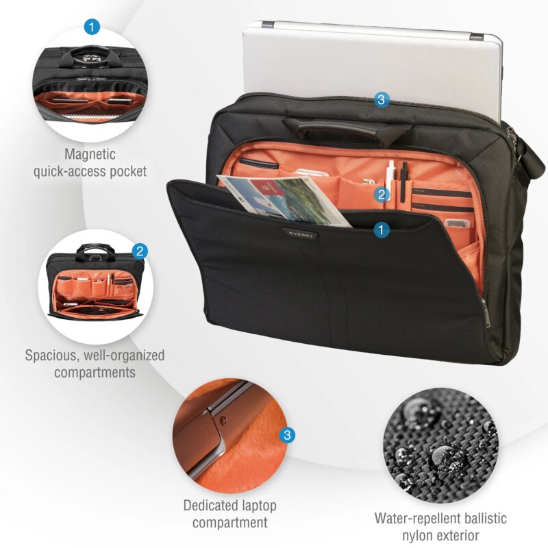 EVERKI EKB417BK18 LUNAR fits up to18.4'' NOTEBOOK BRIEFCASE BAG (EKB417BK18)_13