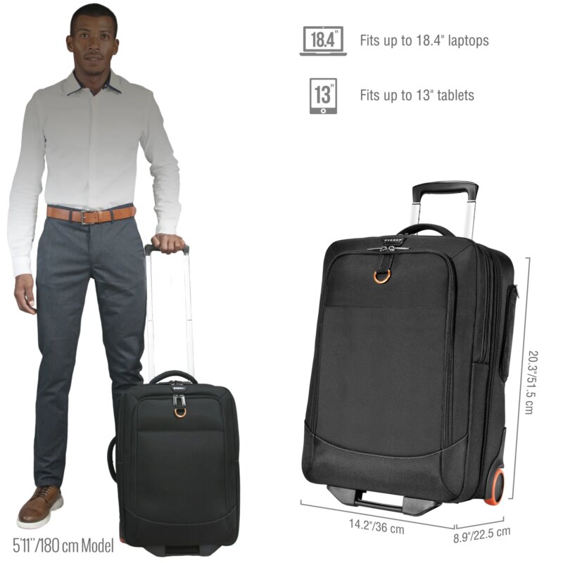 EVERKI EKB420 WHEELED 420 15”- 18.4'' LAPTOP TROLLEY BAG (EKB420) - Image 21