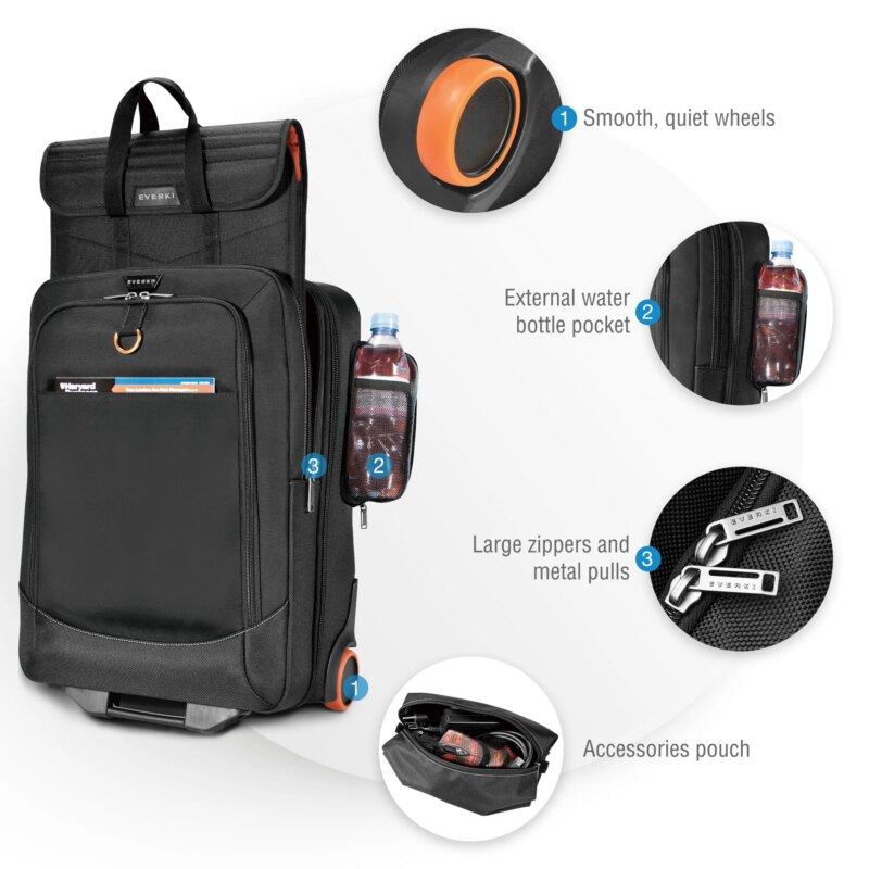 EVERKI EKB420 WHEELED 420 15”- 18.4'' LAPTOP TROLLEY BAG (EKB420) - Image 23