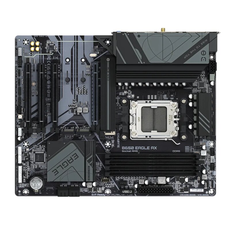 GIGABYTE AMD B650 EAGLE for AMD AM5; 4x Dual DDR5; 3x M2; HDMI; DP. (GA-B650-EAGLE-AX)_5